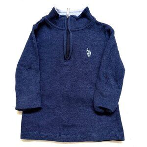 Polo Ralph Lauren Navy Half Zip Sweater Size 4 (Small)